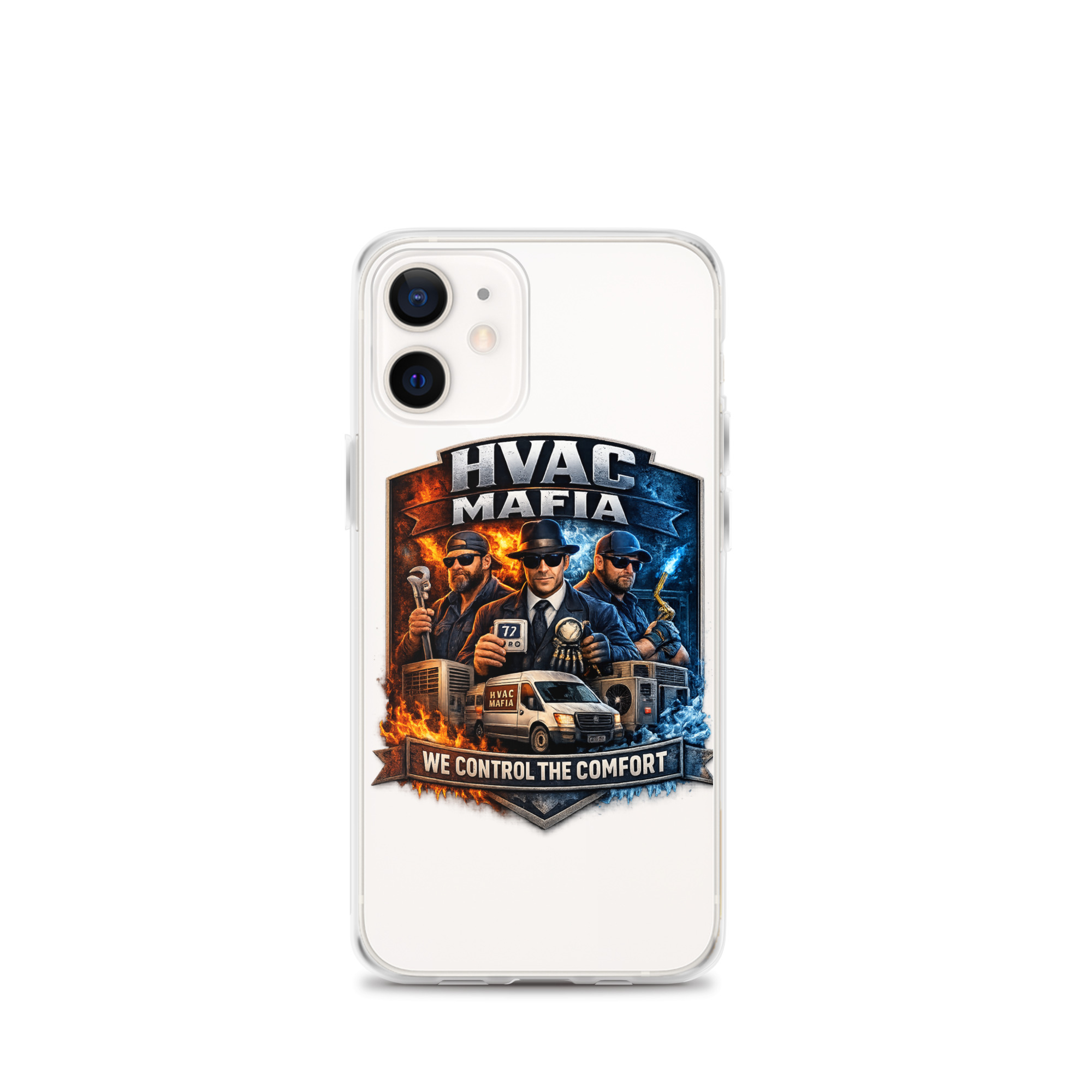 HVAC Mafia Clear Phone Case - Image 39