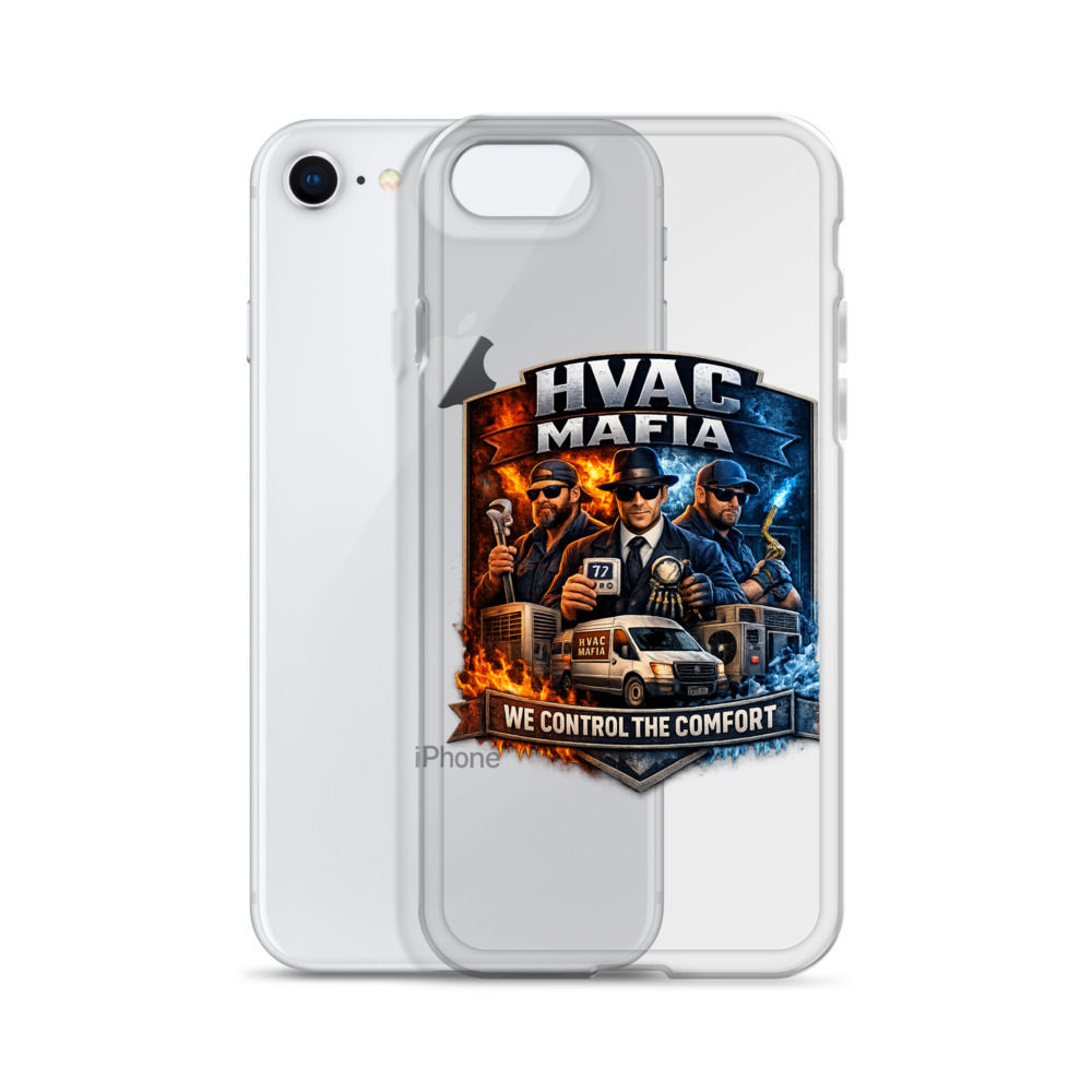 HVAC Mafia Clear Phone Case - Image 83
