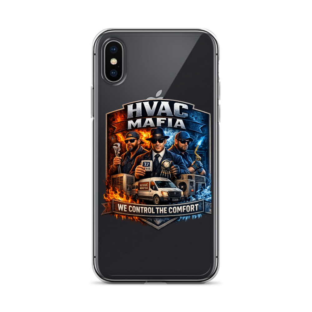 HVAC Mafia Clear Phone Case - Image 86