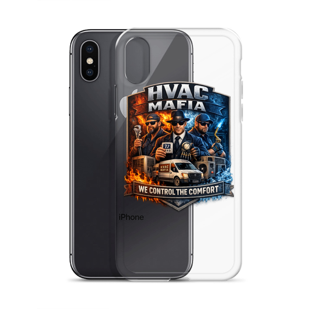 HVAC Mafia Clear Phone Case - Image 25