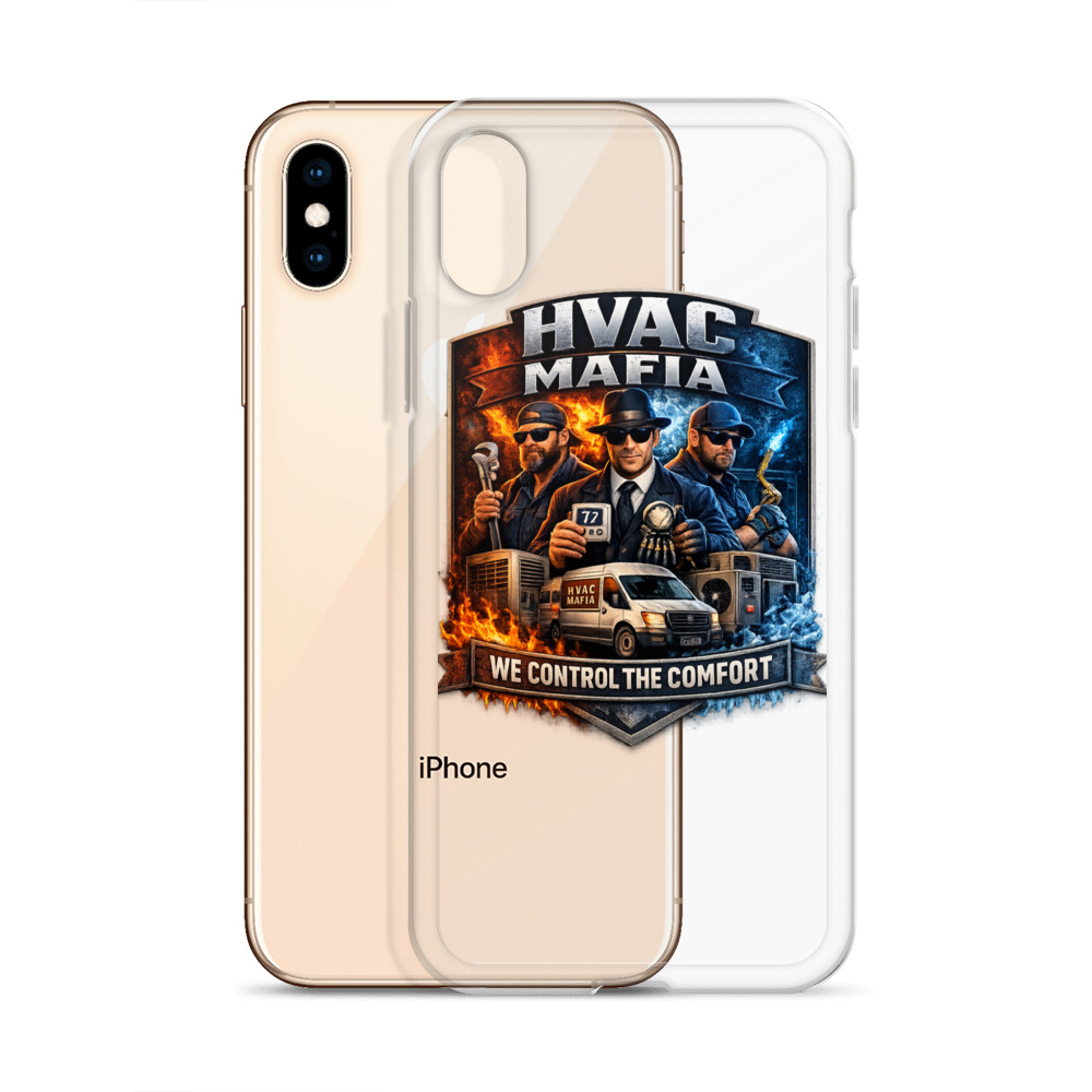 HVAC Mafia Clear Phone Case - Image 27