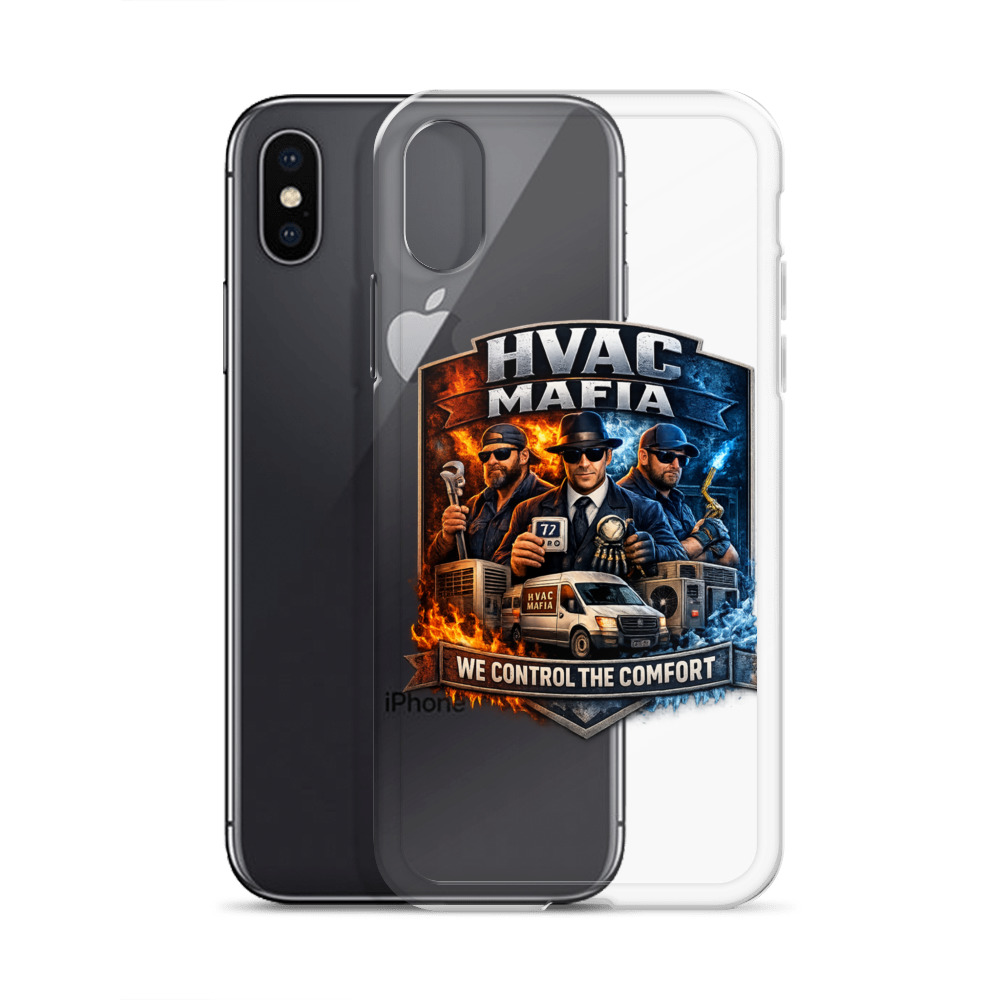 HVAC Mafia Clear Phone Case - Image 87
