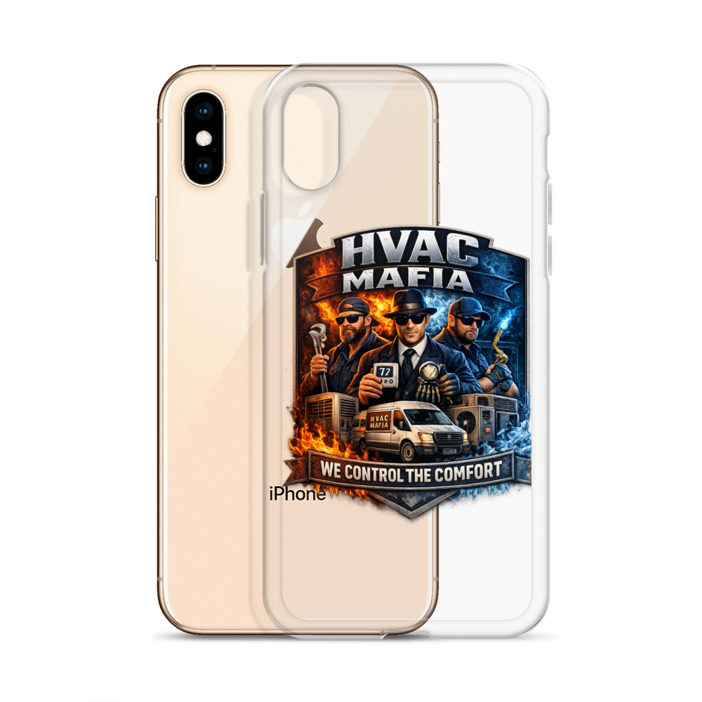 HVAC Mafia Clear Phone Case - Image 89