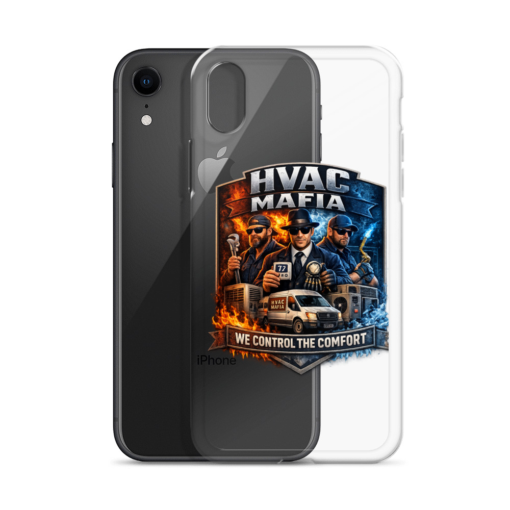 HVAC Mafia Clear Phone Case - Image 91