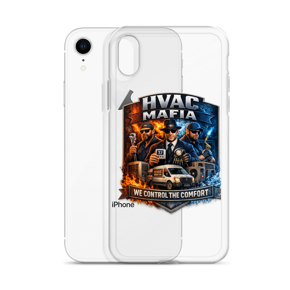 HVAC Mafia Clear Phone Case - Image 93