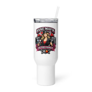Travel mug with a handle