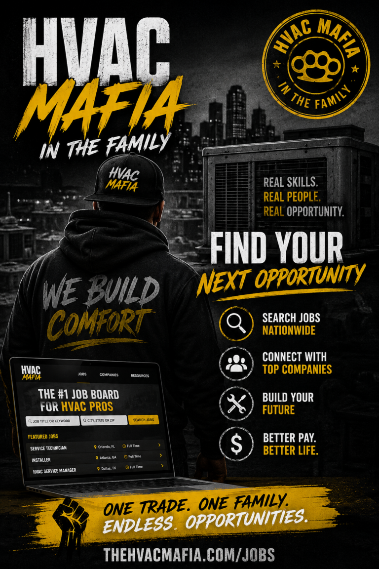 HVAC Mafia Job Board Posting