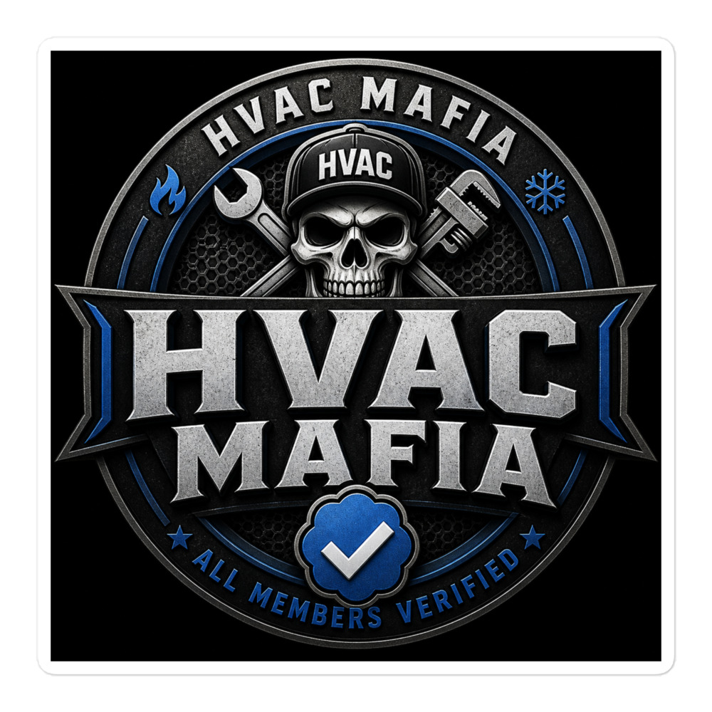 HVAC Mafia Verified Sticker - Image 3