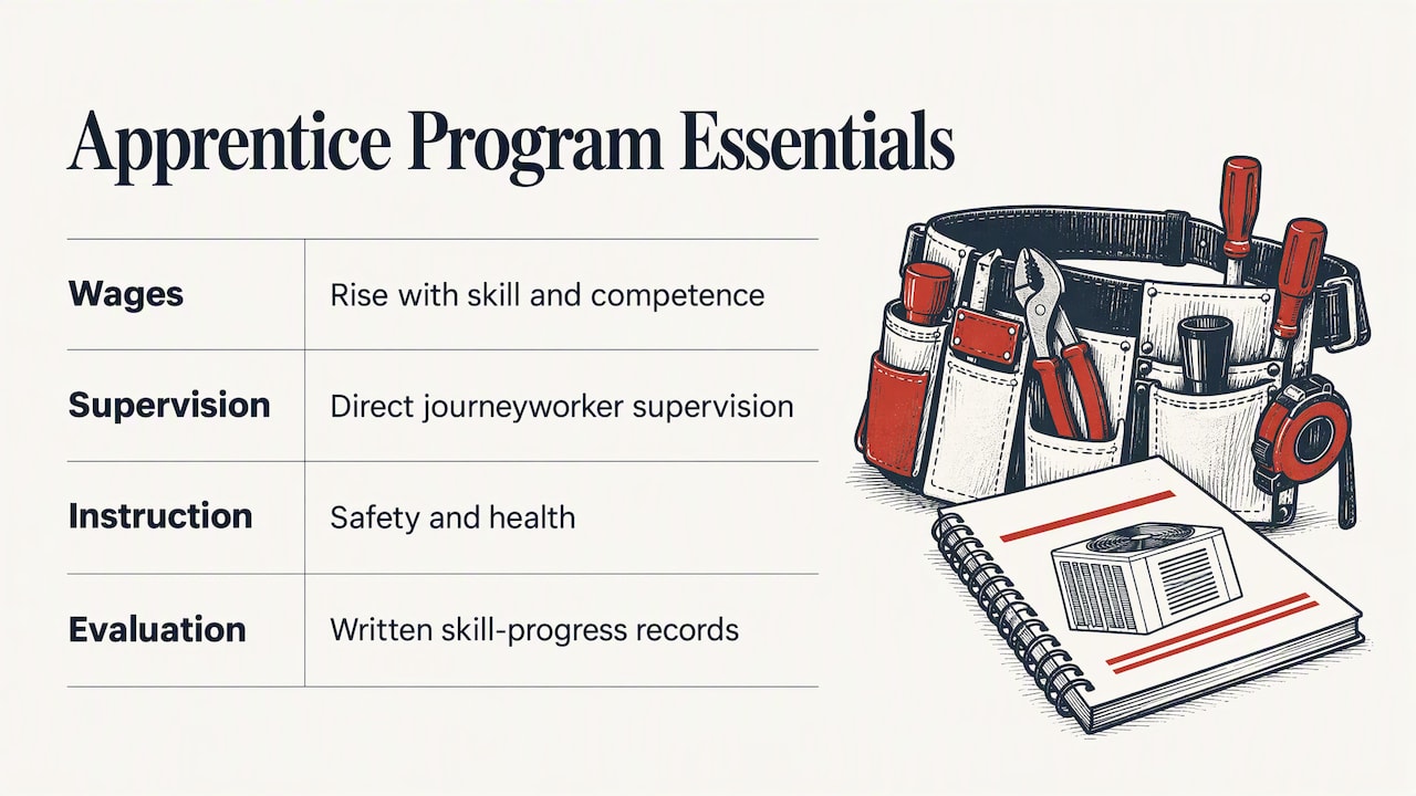 Apprenticeship progression and support framework